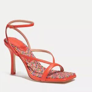 COACH Kaia Sandal In Red Orange